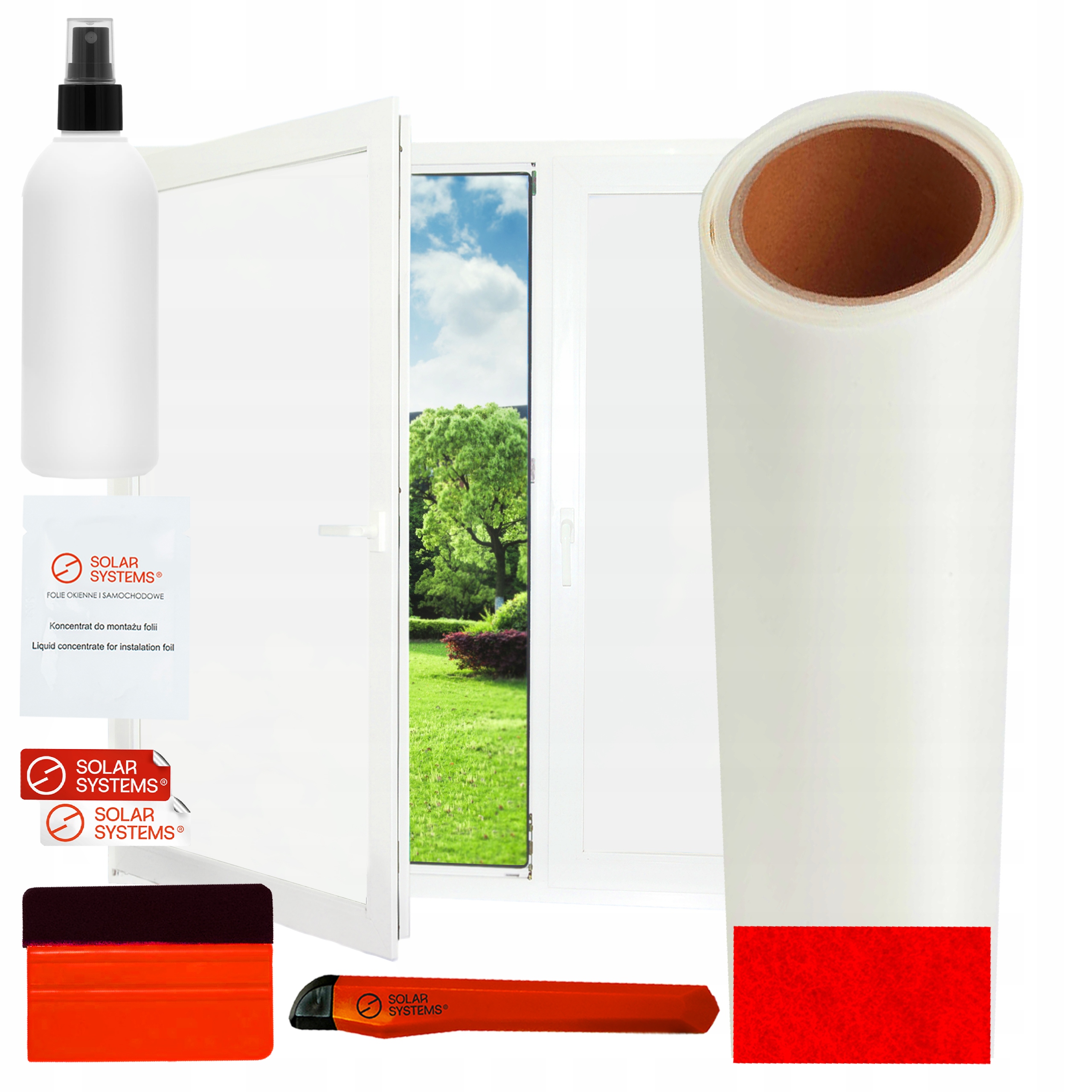 Fólie 100 x 350 cm Samolepicí ochranná matná fólie na sklo