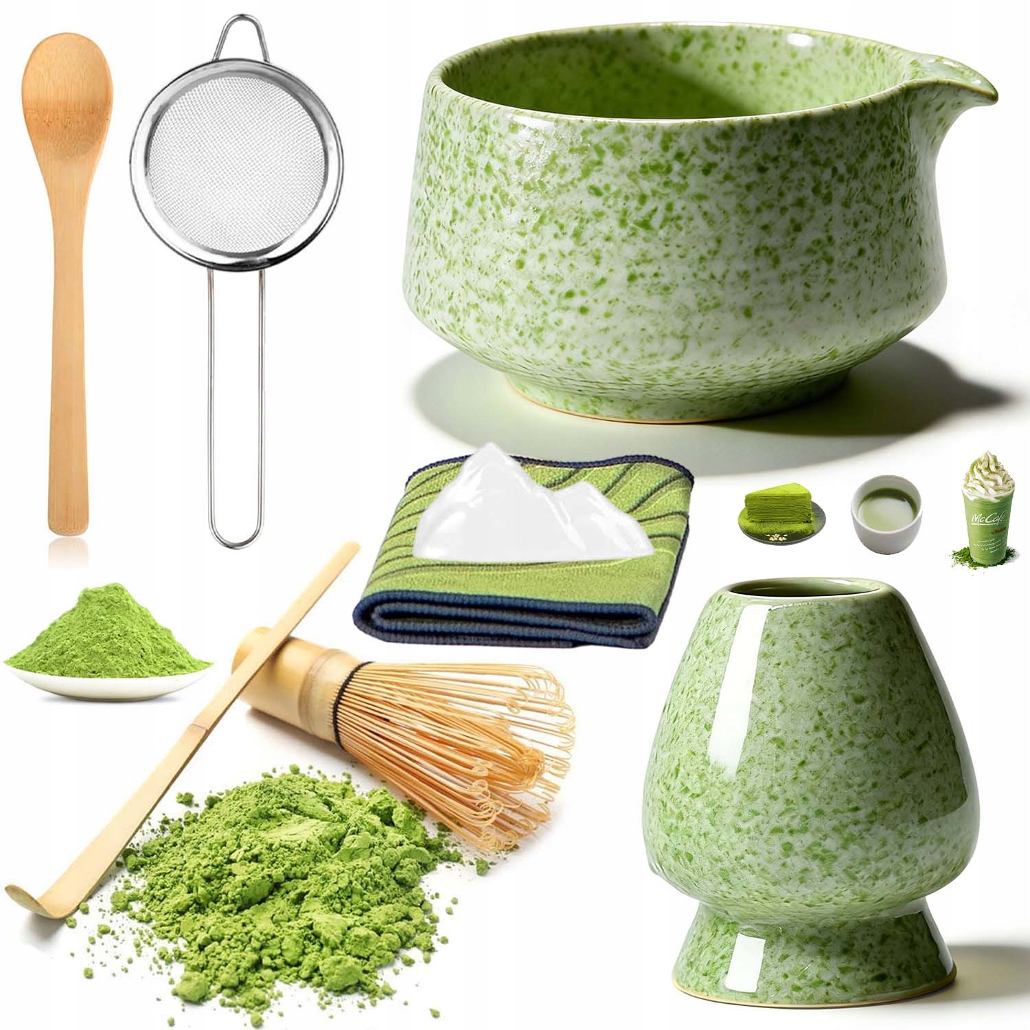 Levně Sada Na Čaj Matcha 8-DÍLNÁ Sada, Nástroje Na Přípravu Čaje