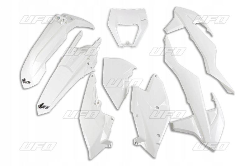 Ufo Sada Plastov Ktm Exc/exc-f Tpi 17-19 S Krytom Lampy, Farba Biela