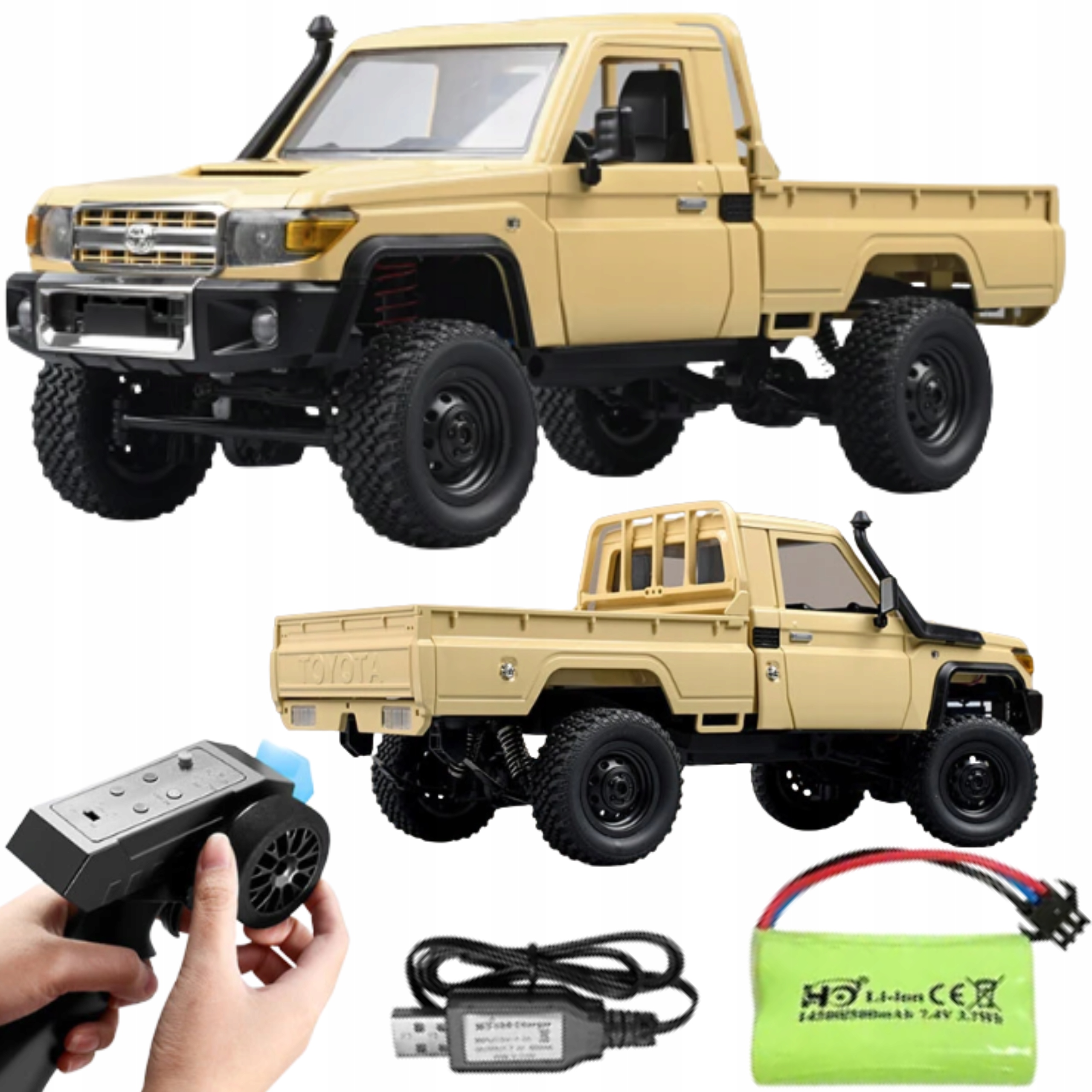 Model Toyota Landcruiser offroad Rc 4WD Dálkově ovládaný Model auta
