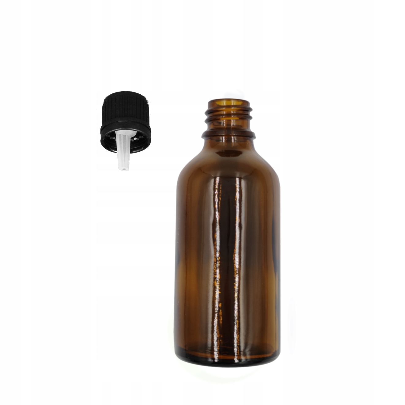 

Butelka 50ml Szklana Z Kroplomierzem Czarnym