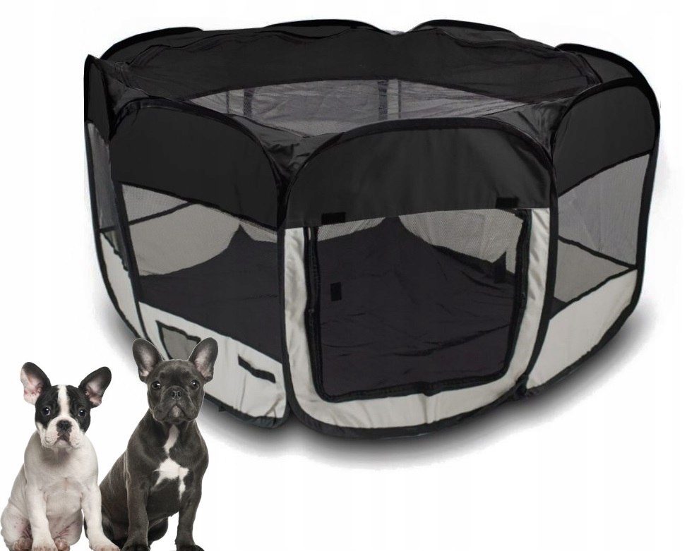 

Kojec dla psów hodowlany czarny nowy