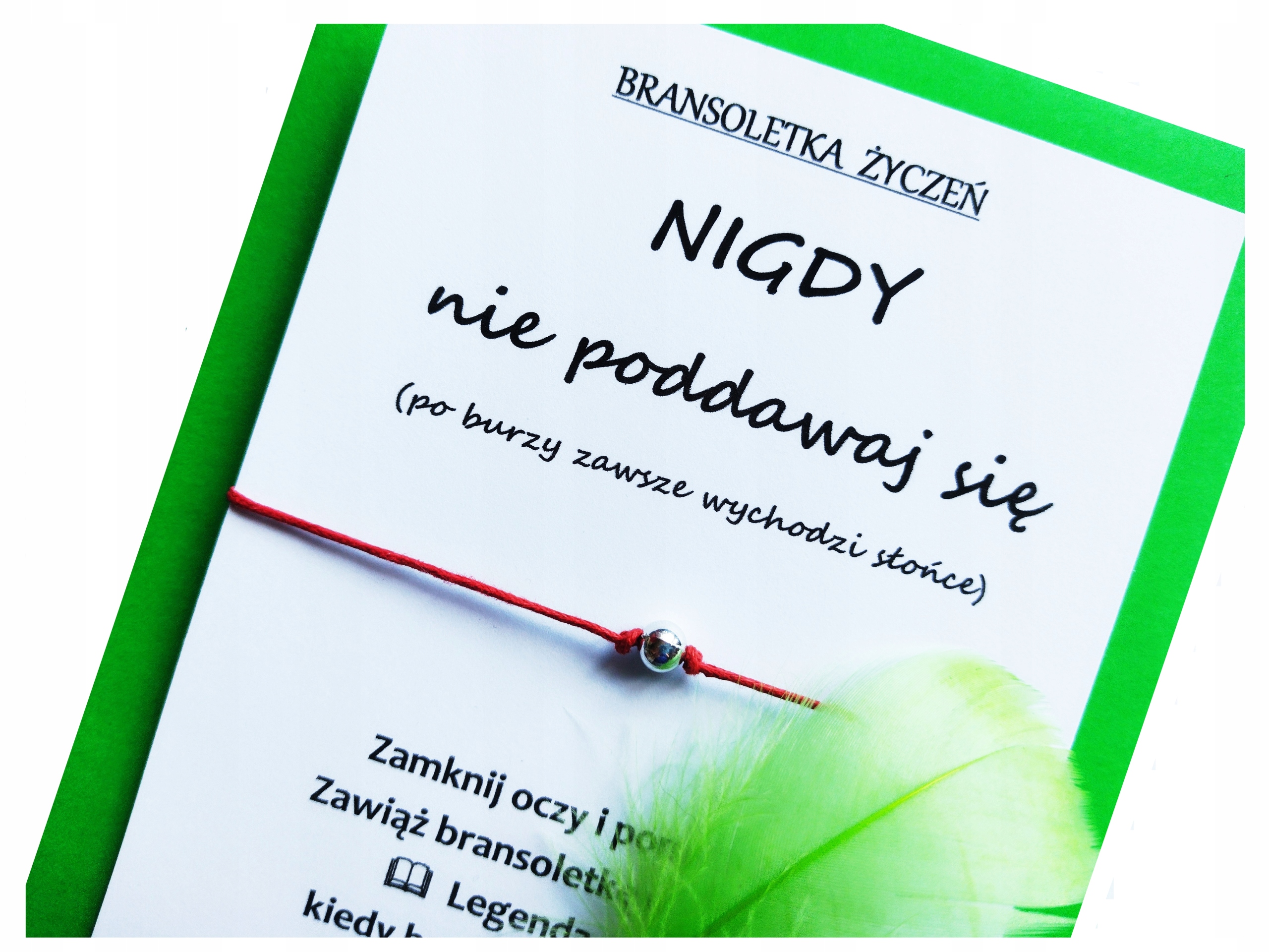

Bransoletka Życzeń Nigdy nie poddawaj się 086