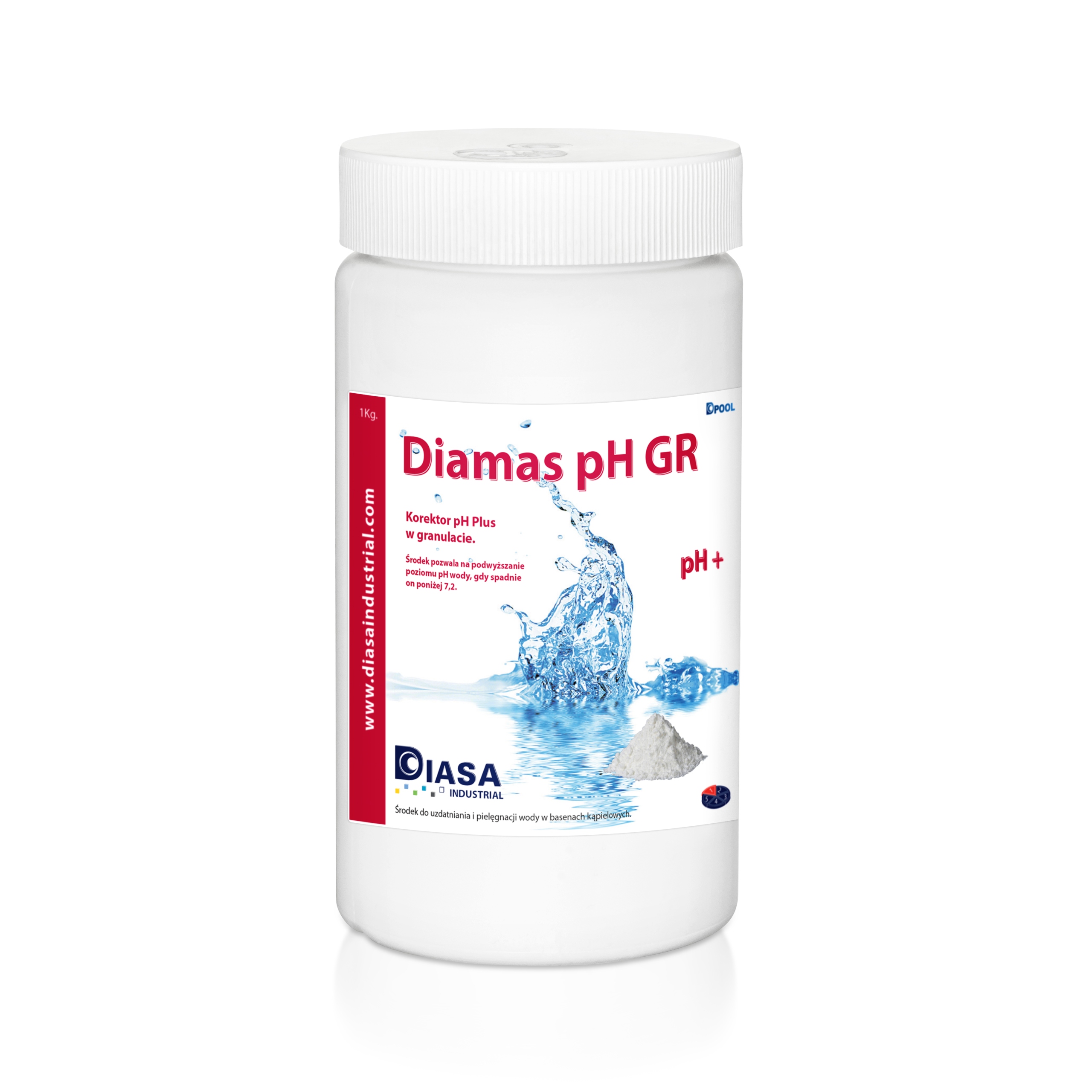 

Ph Plus Chemia do Basenu Jacuzzi Spa Diasa pH+ 1kg
