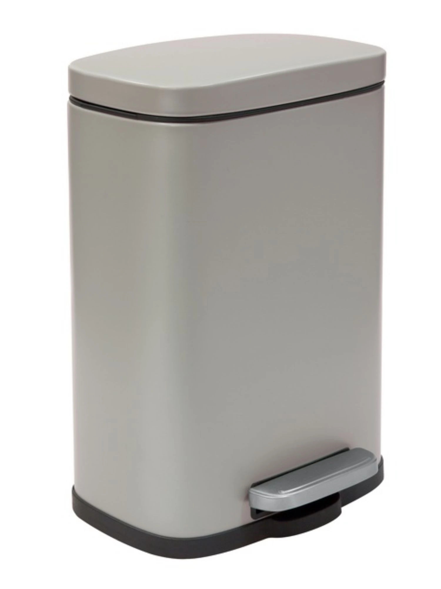 Levně Spirella pedálový odpadkový koš Akira, matná šedo-hnědá, ocel, soft-close,