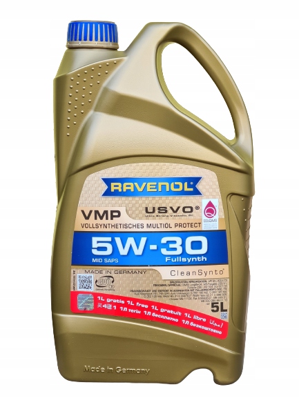 RAVENOL VMP USVO 5W-30 5L (4+1L GRATIS!) PROMOCJA