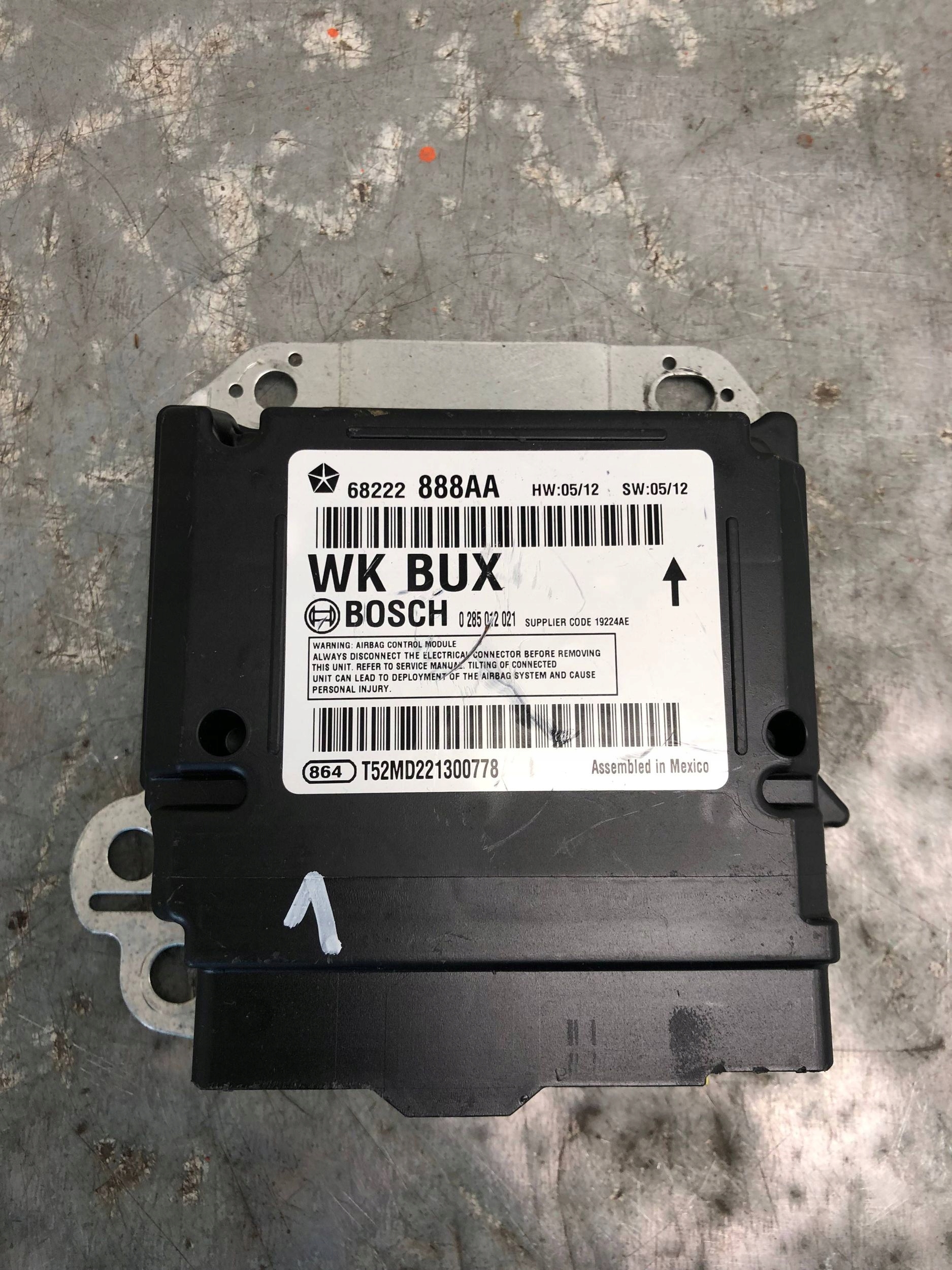 modulo SENSOR airbag JEEP GRAND CHEROKEE 68222888AA CZYSTY