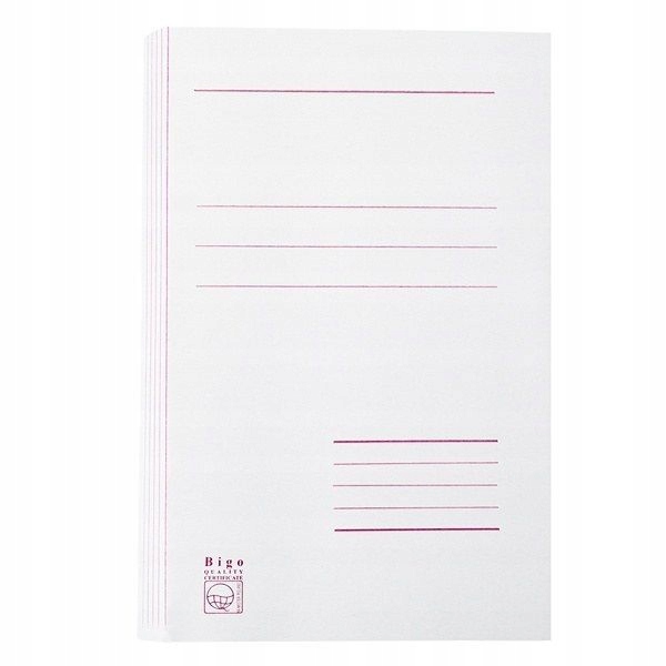 

Tekturowy skoroszyt z fałdą biały gruby 4cm