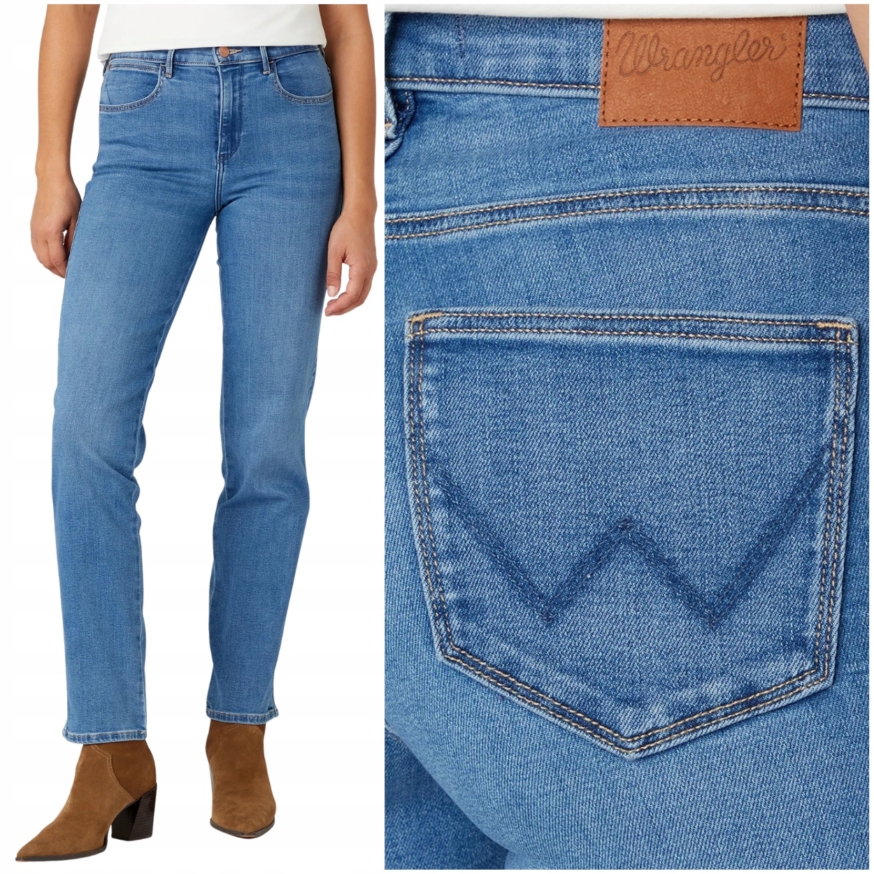 Wrangler Straight Aurelia Džins jednoduché dámské džínové kalhoty W34 L34