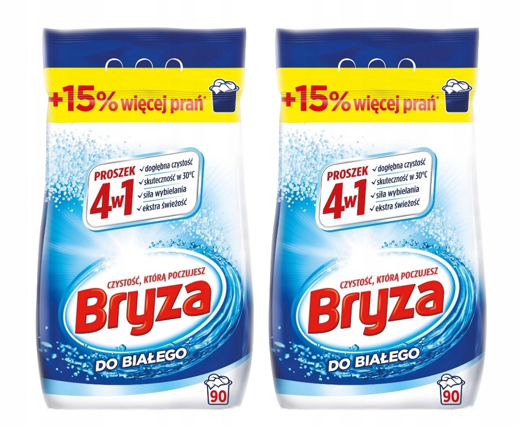 

Bryza Proszek do prania 2x 5,85 kg 180 pr biel