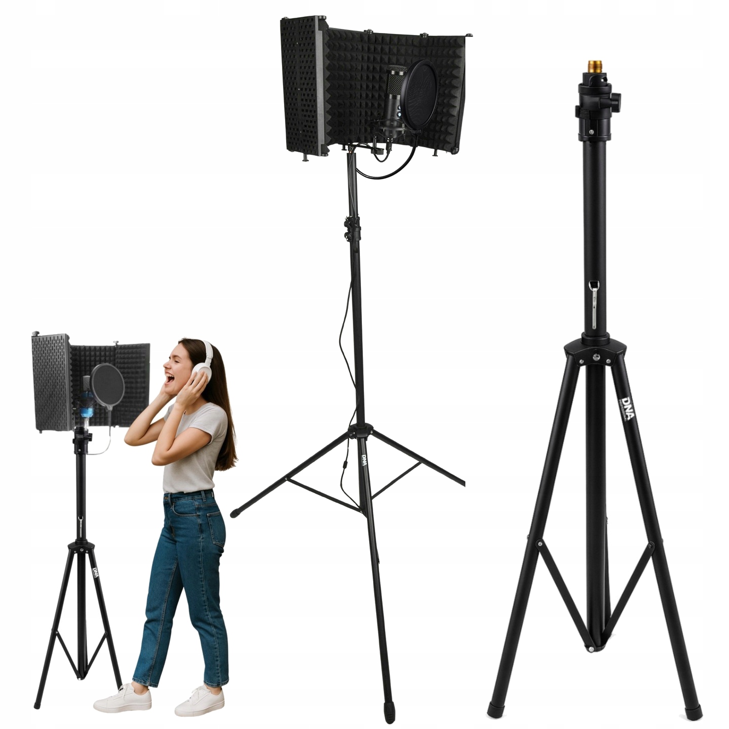 Statyw Pod Kolumny Głośnikowe Stojak Do Kabiny Akustycznej 215CM Do 25KG