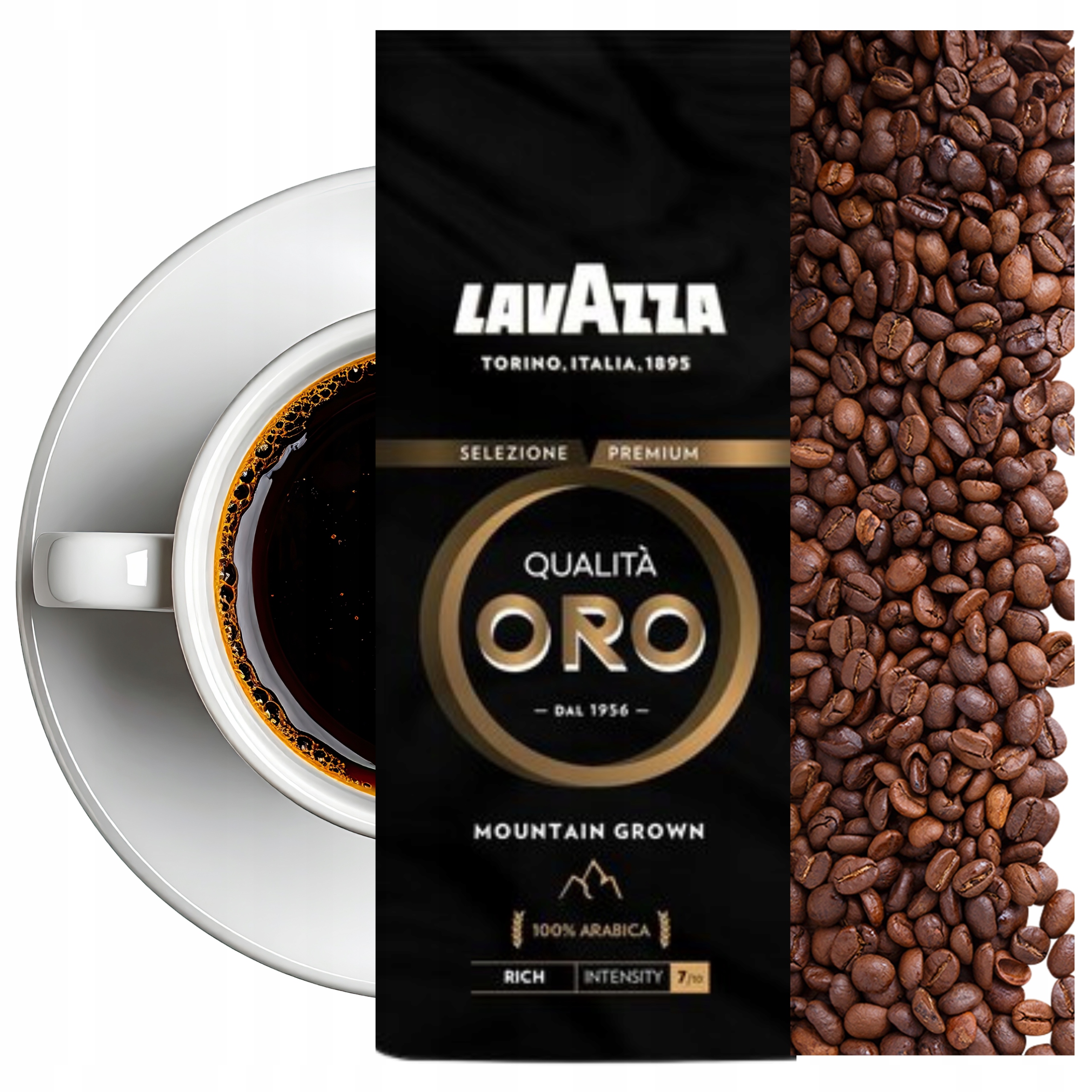 Kawa Ziarnista Lavazza 100% Arabica Qualità Oro Mountain Grown 1KG 7/10