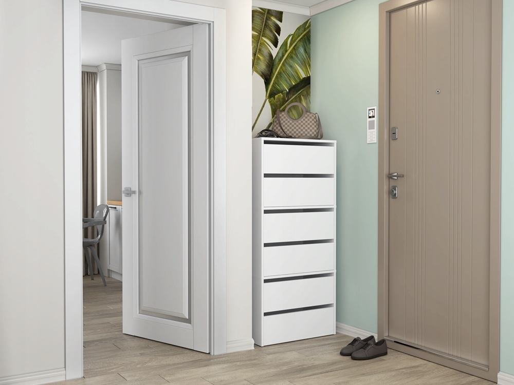 SZAFKA NA BUTY REGAŁ KOMODA SŁUPEK STOJAK NA OBUWIE BIEL MAT 60 cm Kod producenta SZAFKA NA BUTY KOMODA MODUŁ