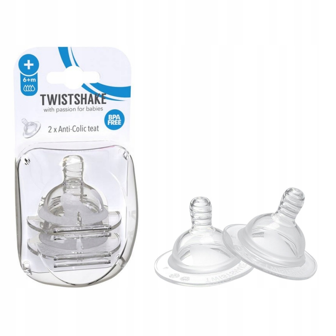 Twistshake Smoczek Anti-Colic Teat Medium 6+