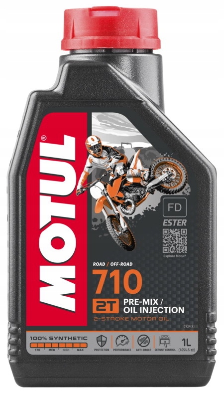 Motul Olej 710 1L 2T Synteteyczny Olej 2T Do Motocykli Cross