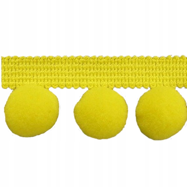 Taśma z pomponami PA-40 Passan 1 m x 3,5 cm Żółty 117 PA40