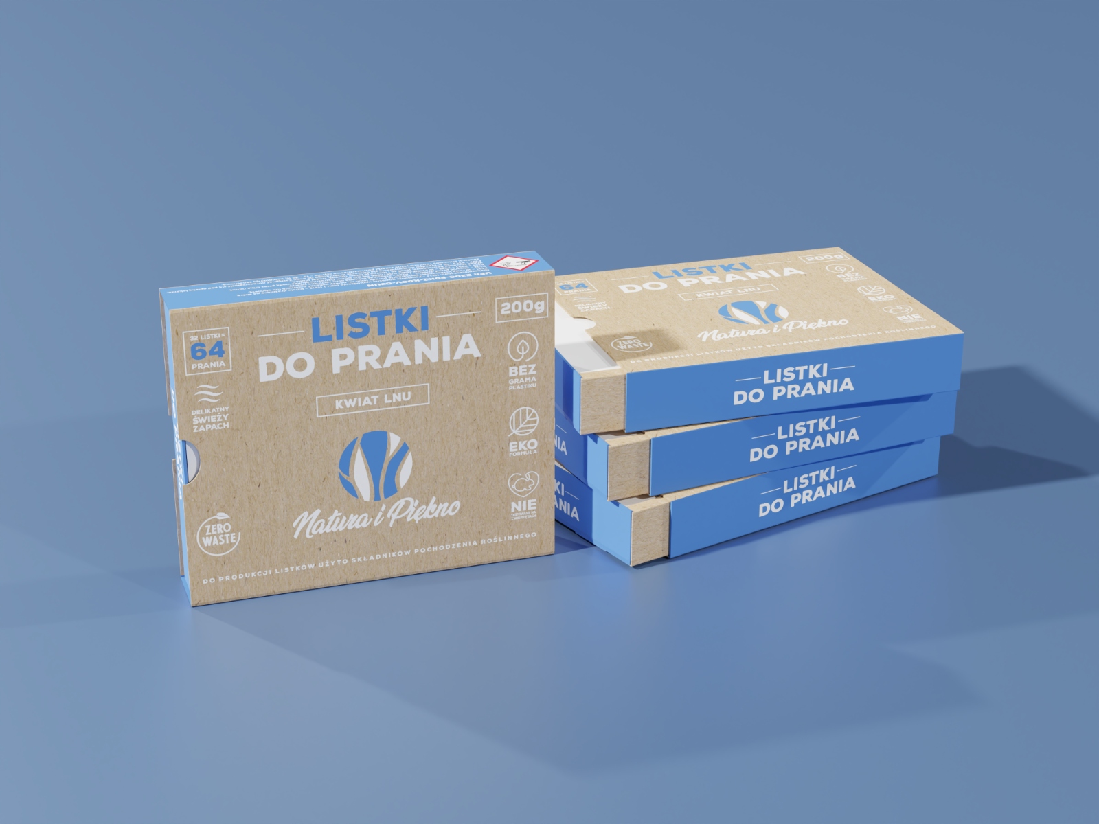 Levně Ekologické Listy Na Praní, Květ Lnu, 64 Praní