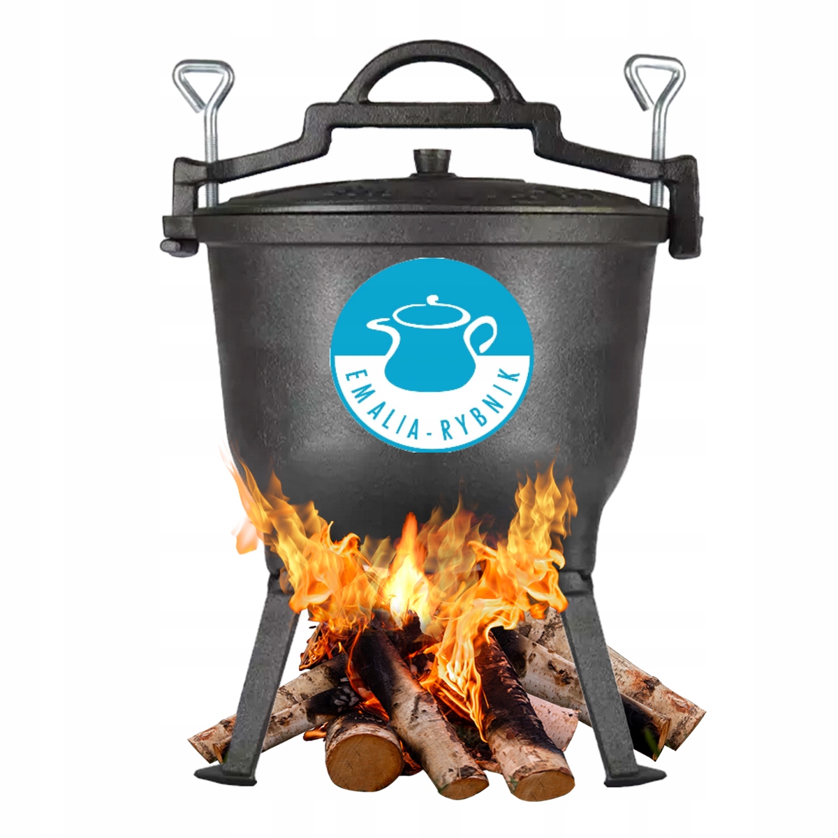 

Kociołek Żeliwny 10L Myśliwski Węgierski Ognisko