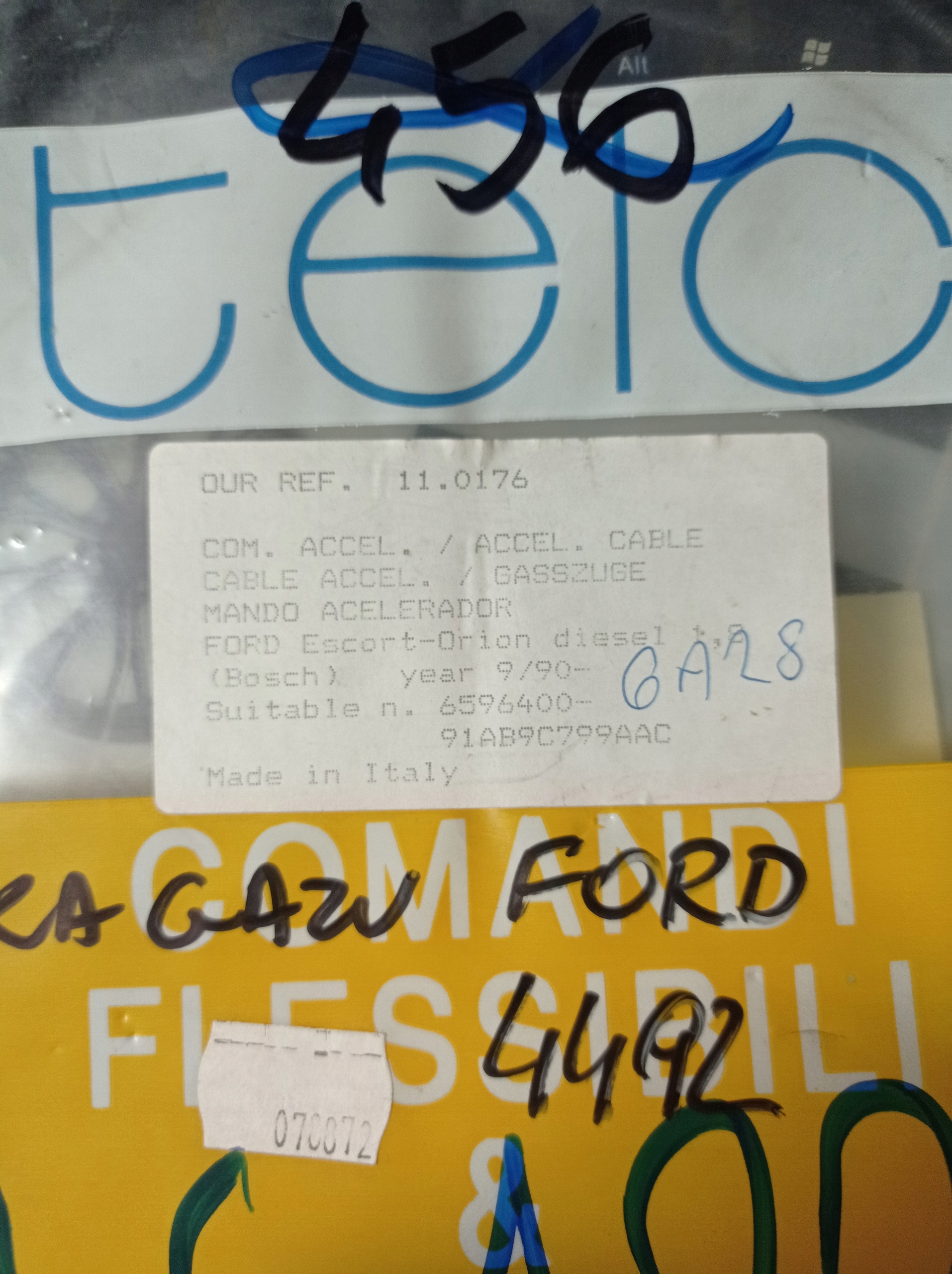 11.0176 Linka gazu Ford Escort 1.8D