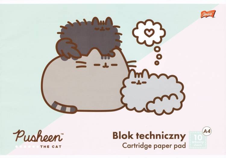 

Blok Techniczny A4 10 Kartek Pusheen St. Majewski