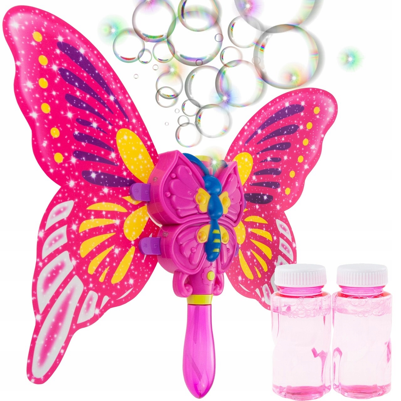 

Maszynka Baniek Robienia Bańki Świeci Gra Motylek