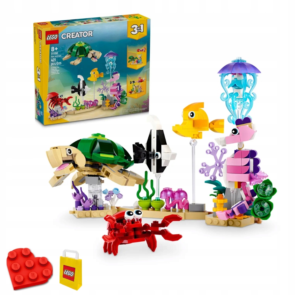 Lego 31158 Creator 3v1 Mořská zvířata – rychlé