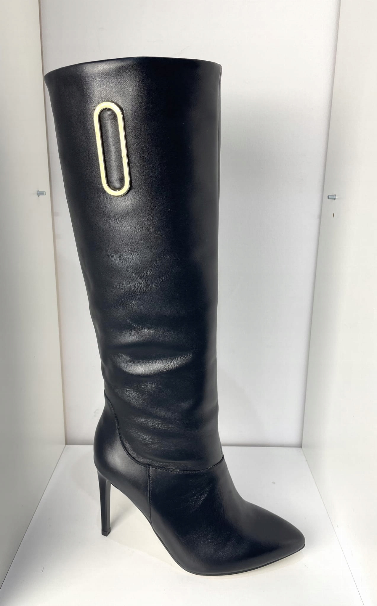 Dámské kožené kozačky Karino 3530/076 Černé 38, Černá