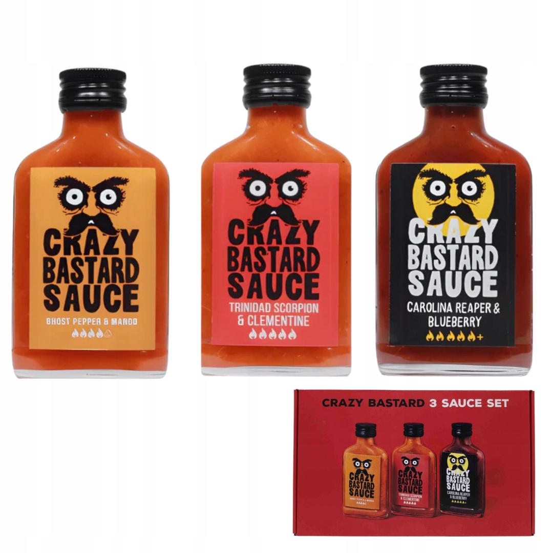 Levně Crazy Very Hot Pack – Hot Sauces – Set 3 Kusů Nejostřejších!