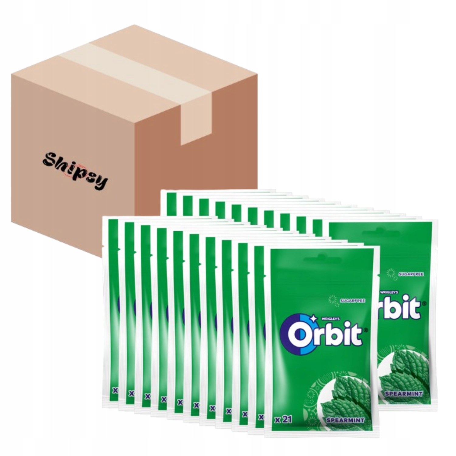 Žvýkačka Torba Orbit Spearmint 29g/22 Lodní box