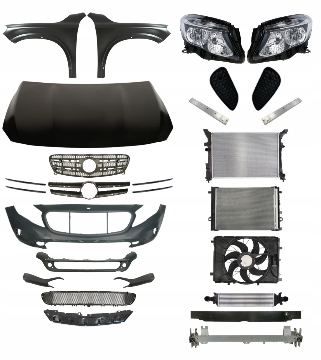 Mercedes Benz GLA X156 13- Zderzak Błotnik Pas