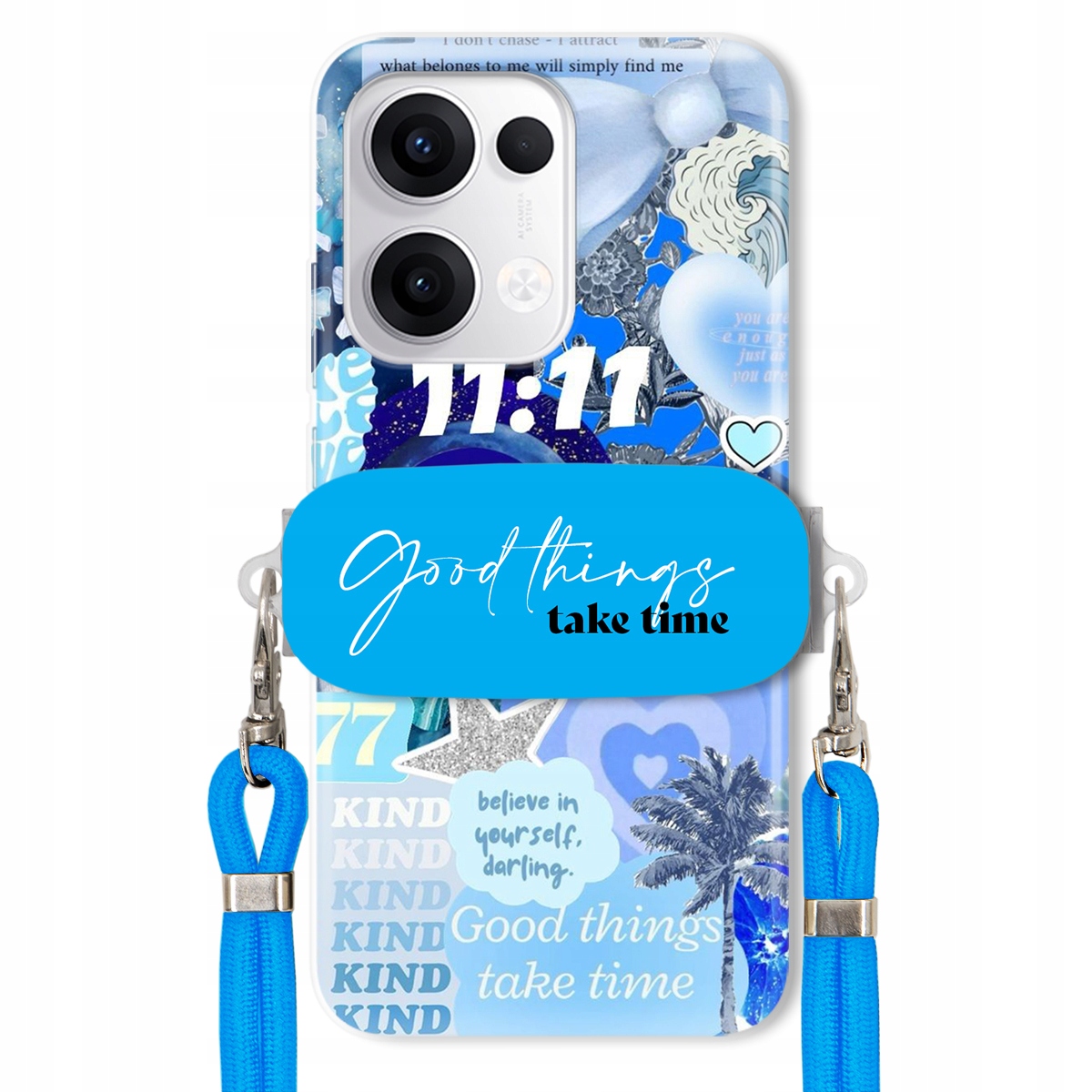 Puzdro pre Oppo Reno 13 5G Držiak Crossbody vodítko Good Things Sea Lata