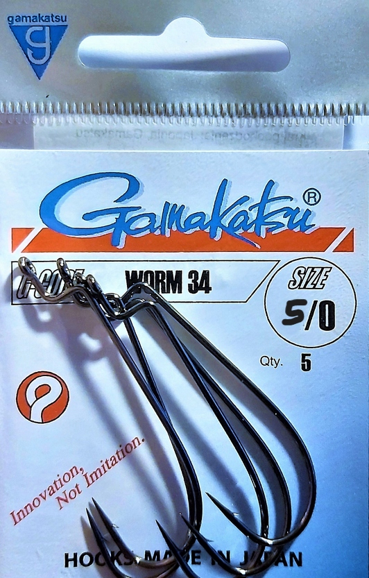 Haki Gamakatsu Worm 34 rozm. 5/0 Dropshot
