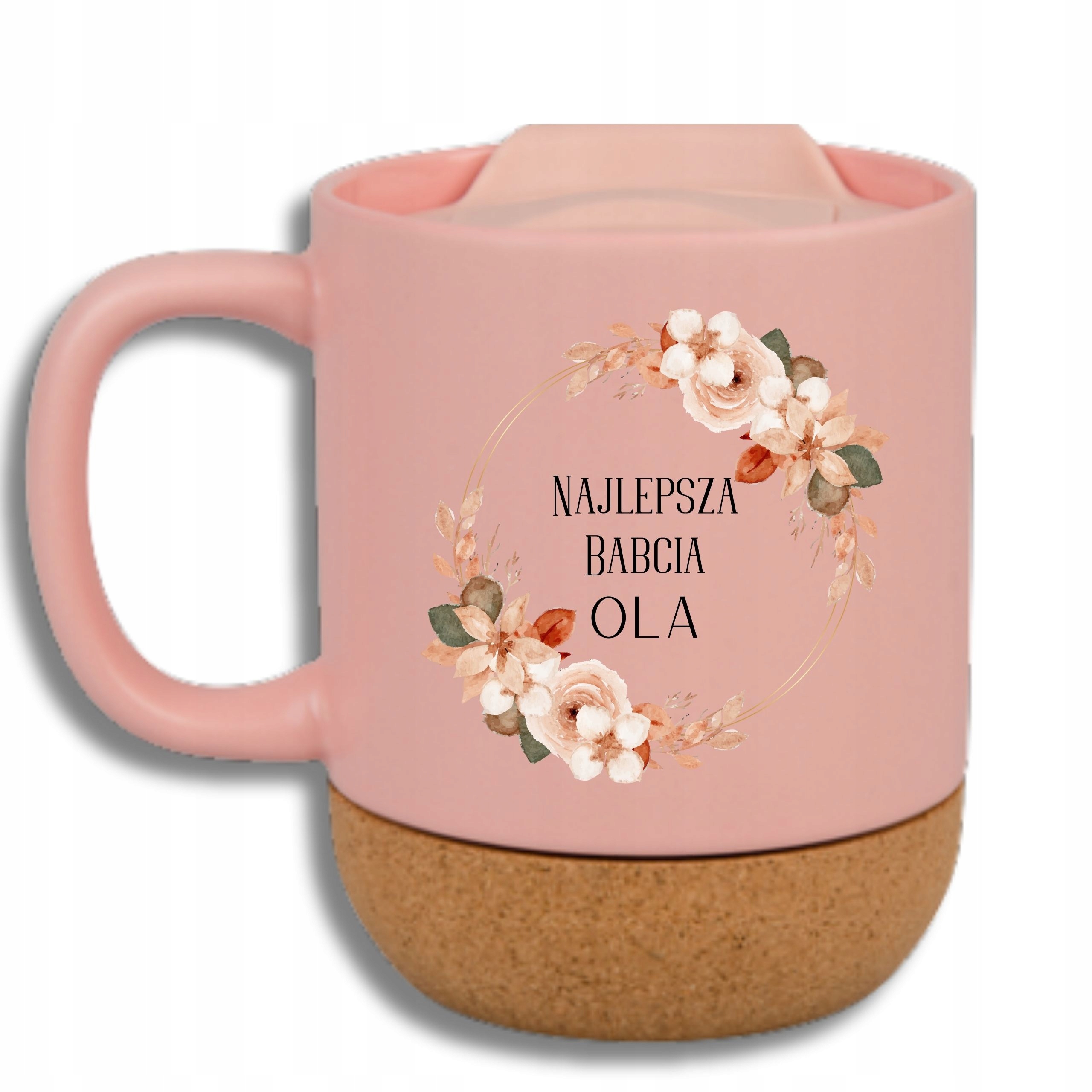 Růžový Hrnek Korek Vtipný Dárek Den Babiček Nejlepší Babička Jméno