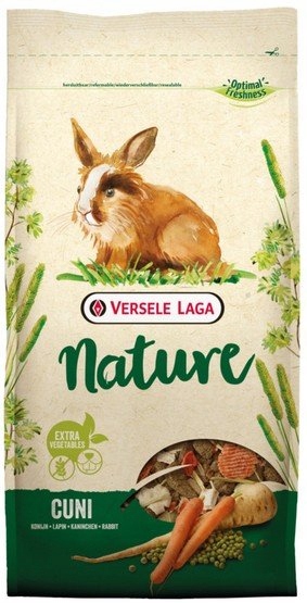 Levně Krmivo Pro Králíky Bezobilné Zeleninové Bylinky Versele Laga Cuni Nature 2.3 Kg