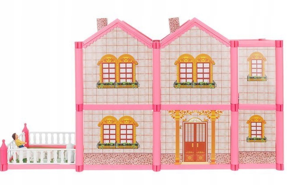 KREATYWNY DOMEK WILLA DO ZŁOŻENIA DOMEK MINI LALEK