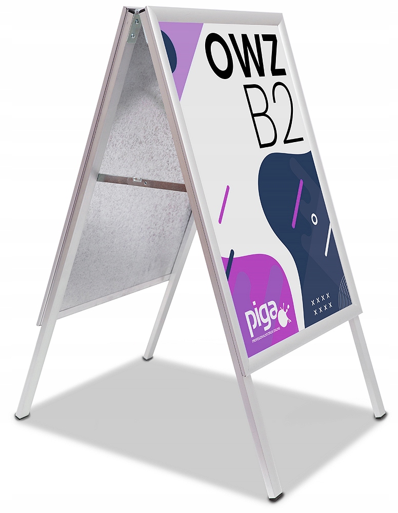 Potykacz reklamowy B2 dwustronny OWZ SAM SYSTEM