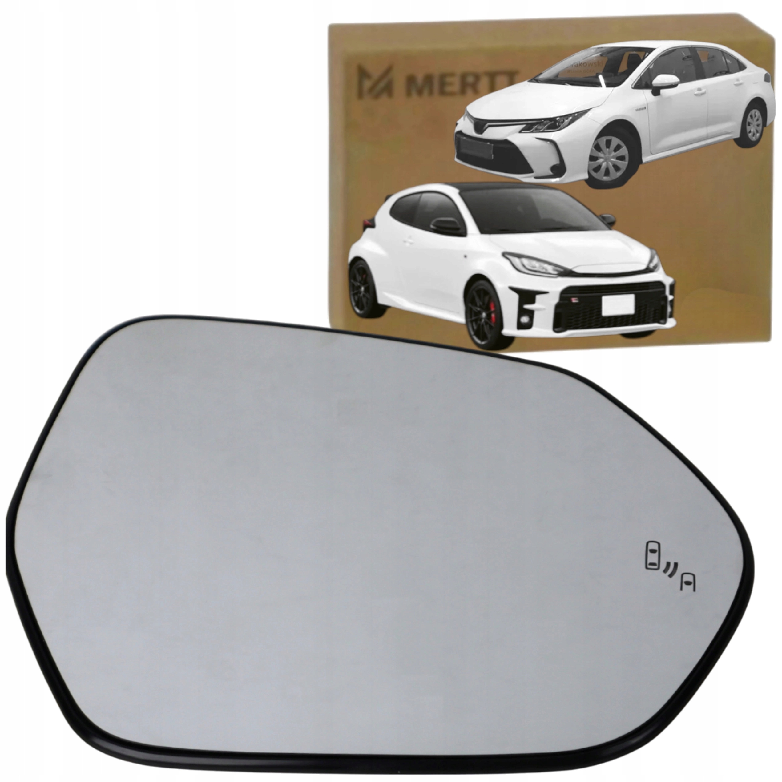 Vložka Sklo Zrcátka Pravá Asistentka Vyhřívání Toyota Corolla E21 Yaris 2020