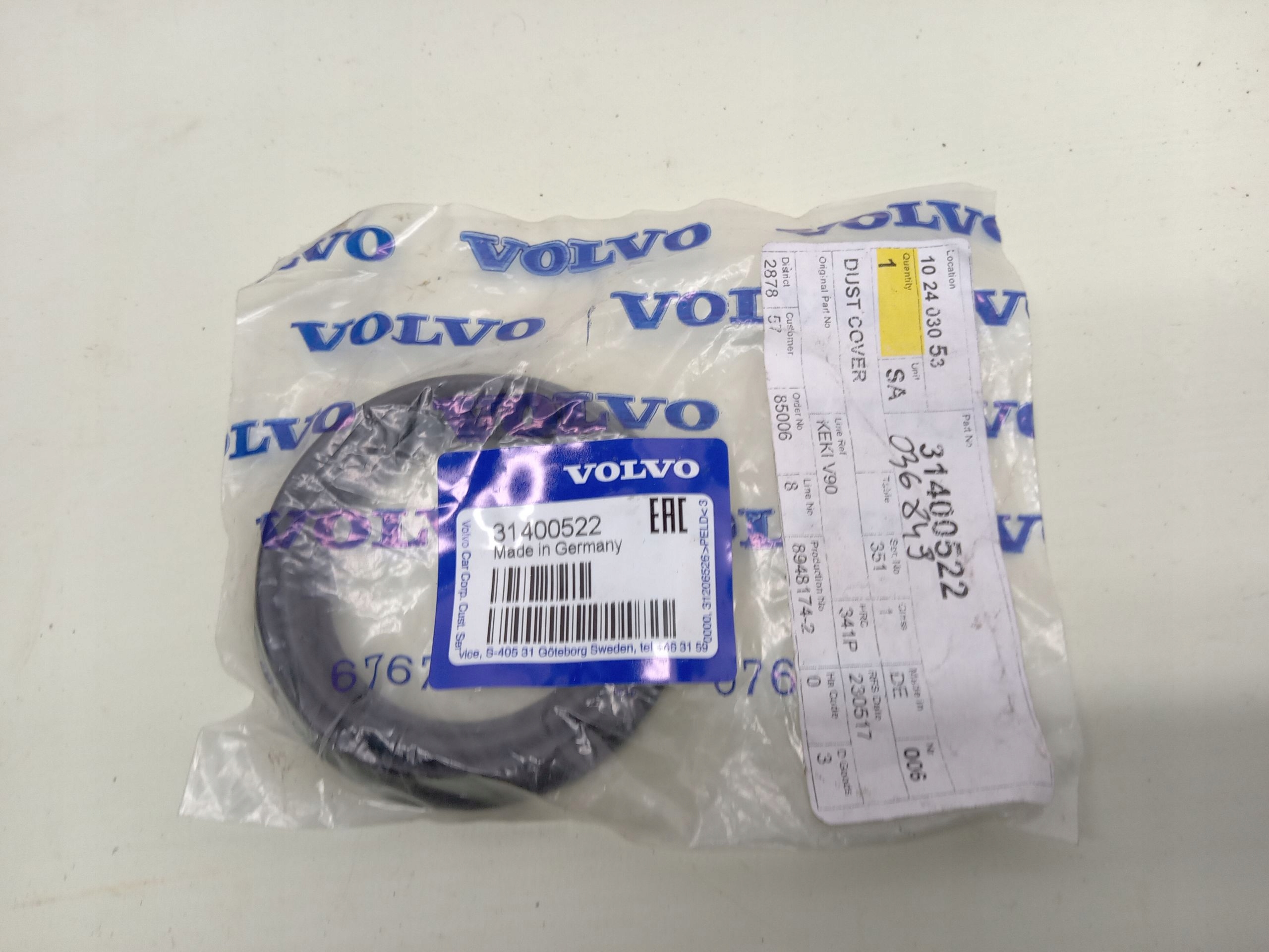 OSŁONKA GUMKA TŁOCZKA ZACISKU HAMULCOWEGO VOLVO S90 V90 XC90 II C40 XC40