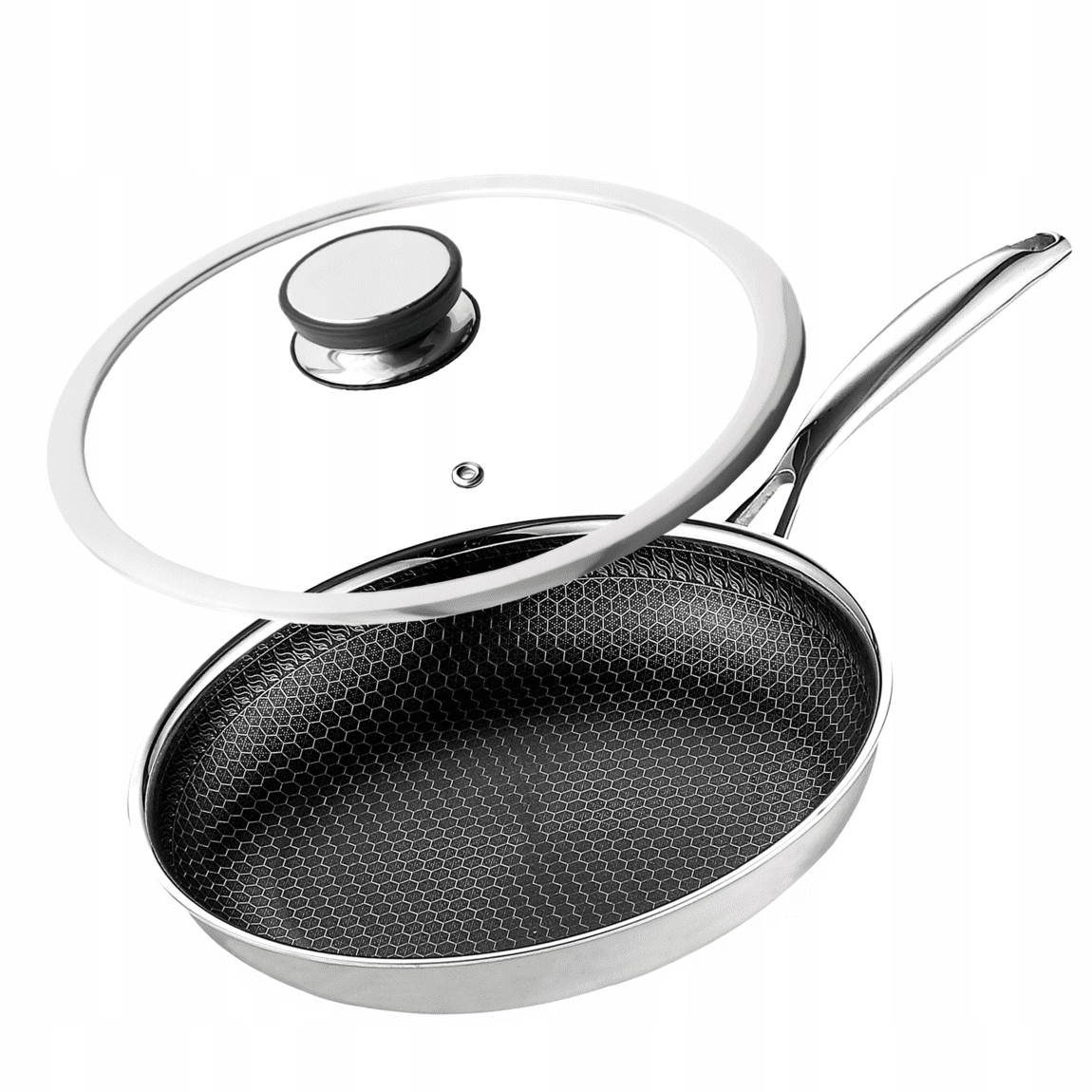 Profesionálna Panvica 24 cm s pokrievkou na indukciu plynu, oceľová