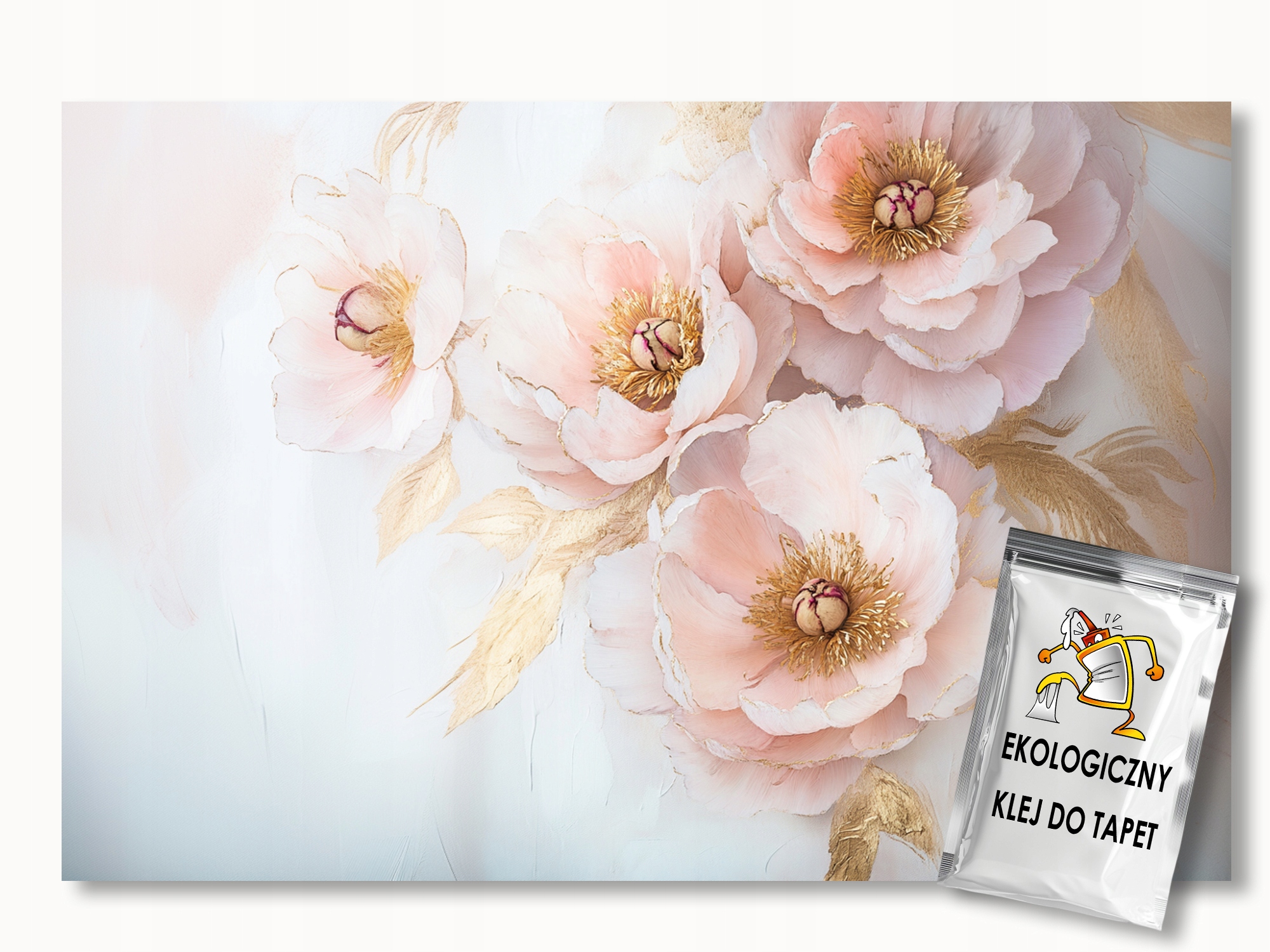 Fototapeta Flizelina Květy Růžové Pivoňky Glamour 350x270 155g