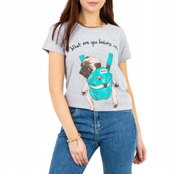 

Codo/d-bag Szary T-shirt Damski XL - 42