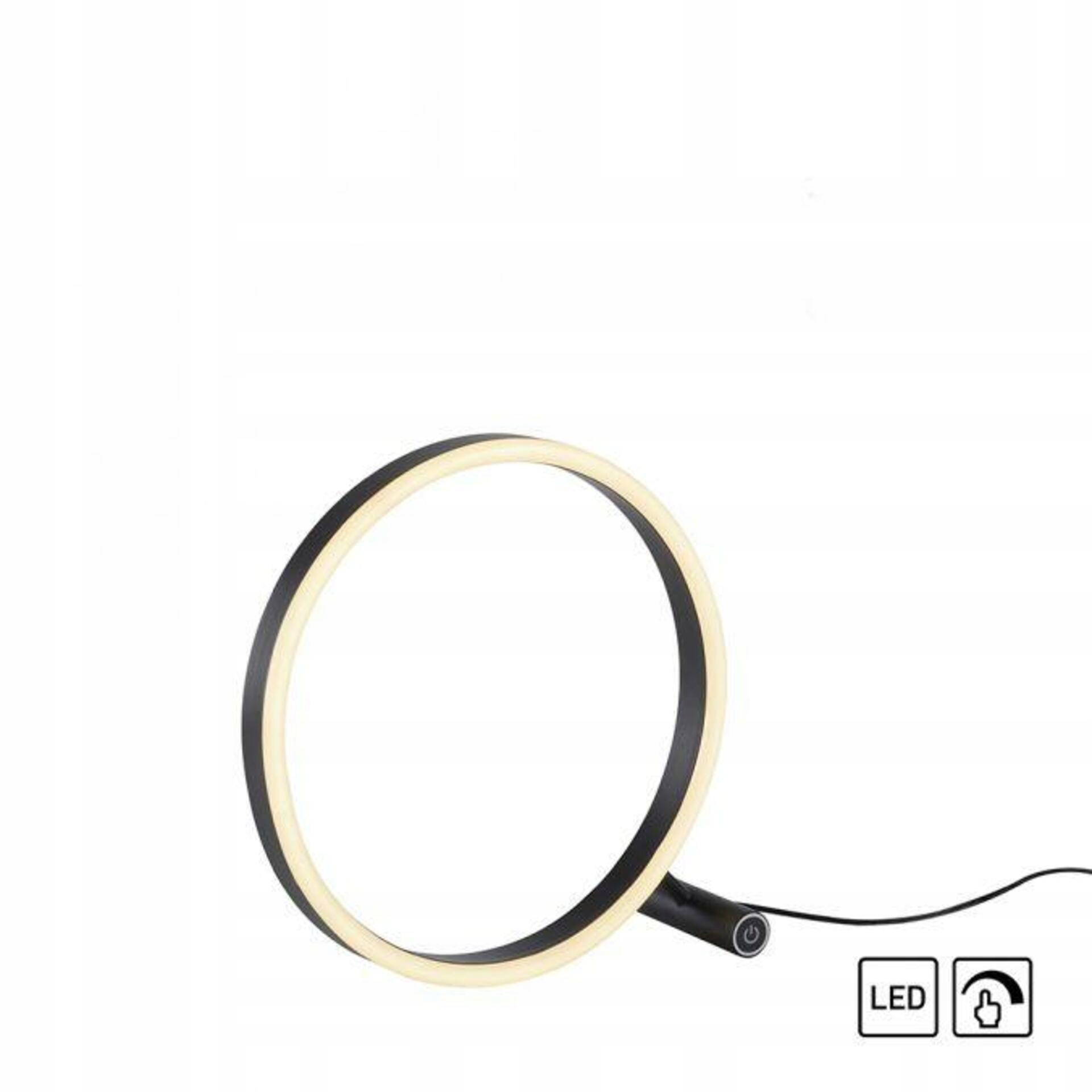 Leuchten Direkt aj s Just Light Led stolné svietidlo, antracit, kruhové pr.30c