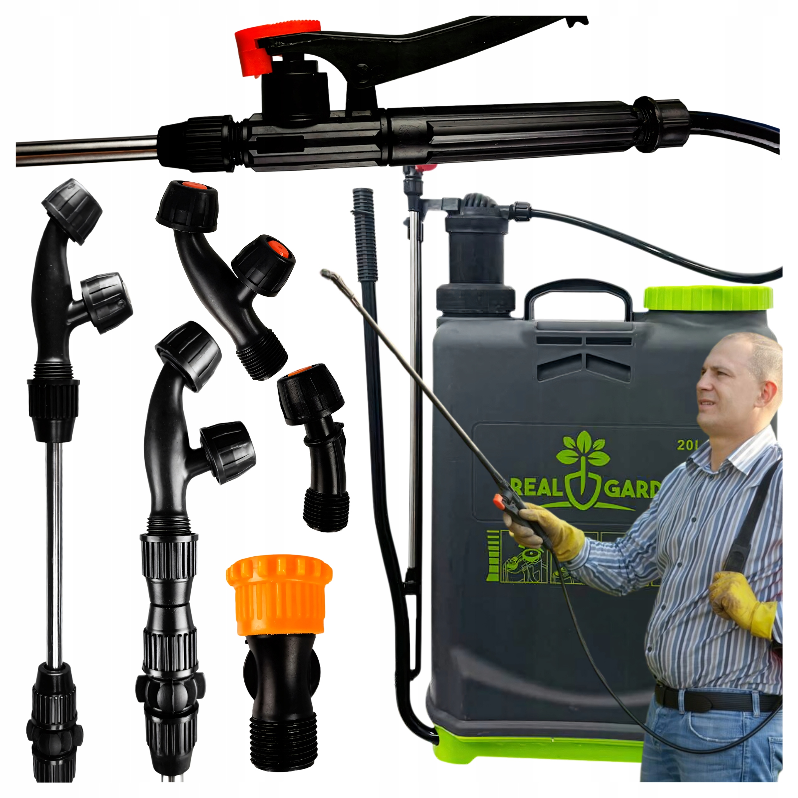 Opryskiwacz Plecakowy Ciśnieniowy 20 L Profesjonalny Zraszacz ogrodowy