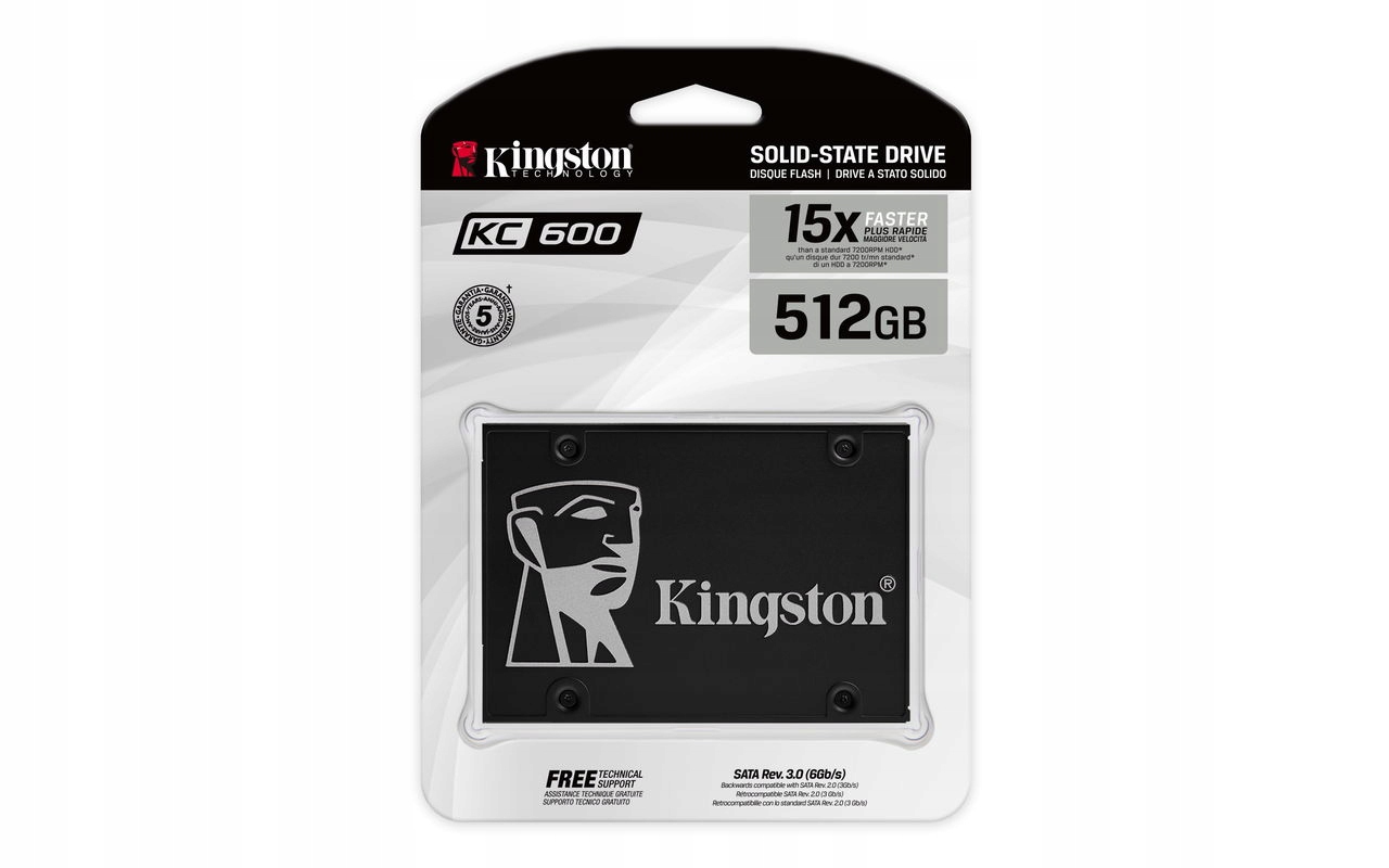 Kingston KC600 /512GB/SSD/2.5"/SATA/5R