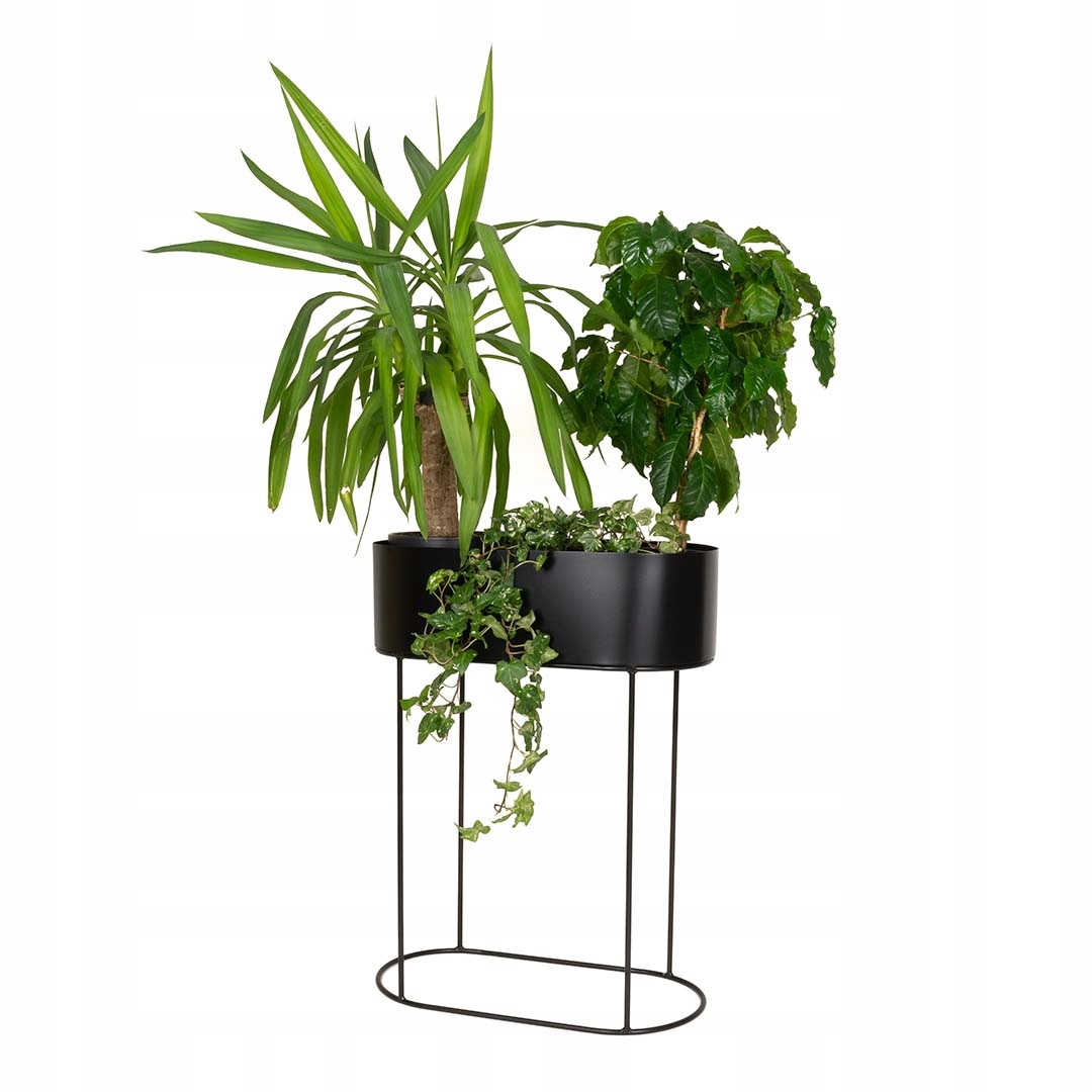 Stojan na kvety Benjamin stojan na rastliny čierny