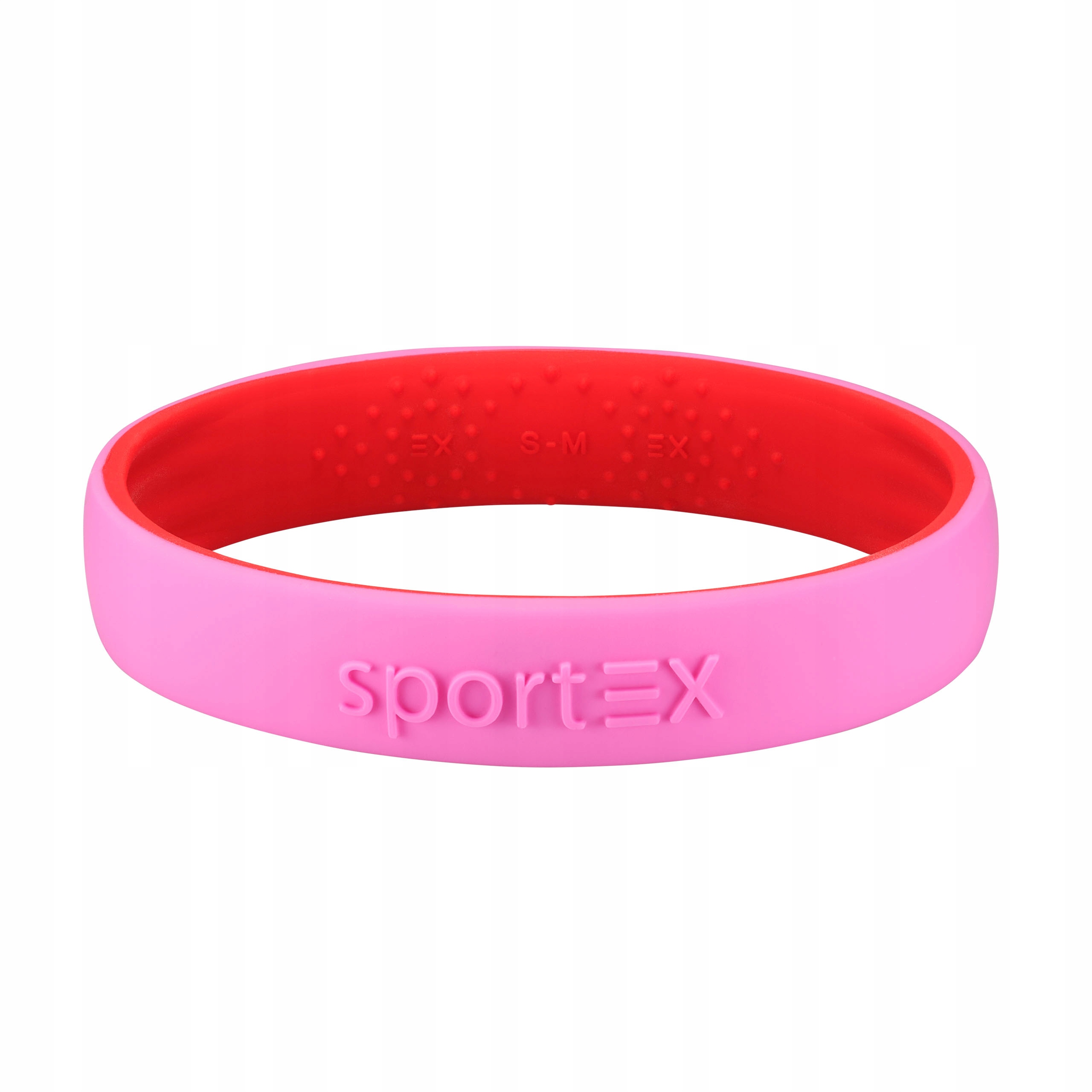 Fitness náramek Silikonový Růžový Červený SportEX Sportovní náramek