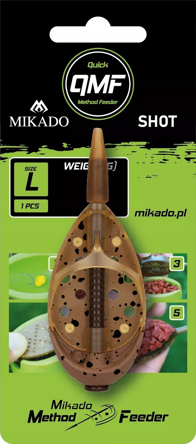 Koszyczek Mikado Method Feeder Shot Q.m.f. System L 50g