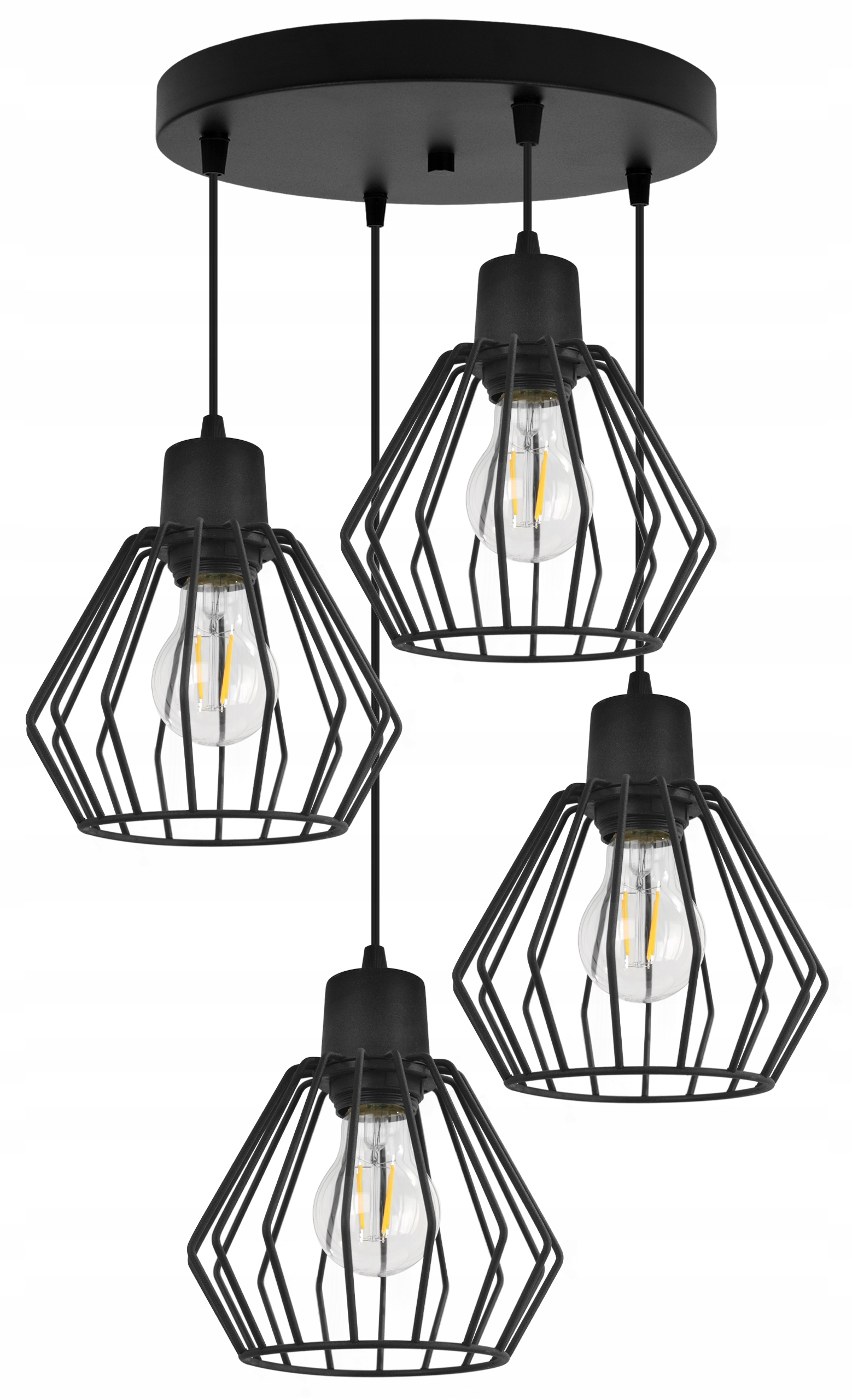 Závěsné Stropní Svítidlo Lustr Černý Stropní Svítidlo Loft Moderní Drátěná