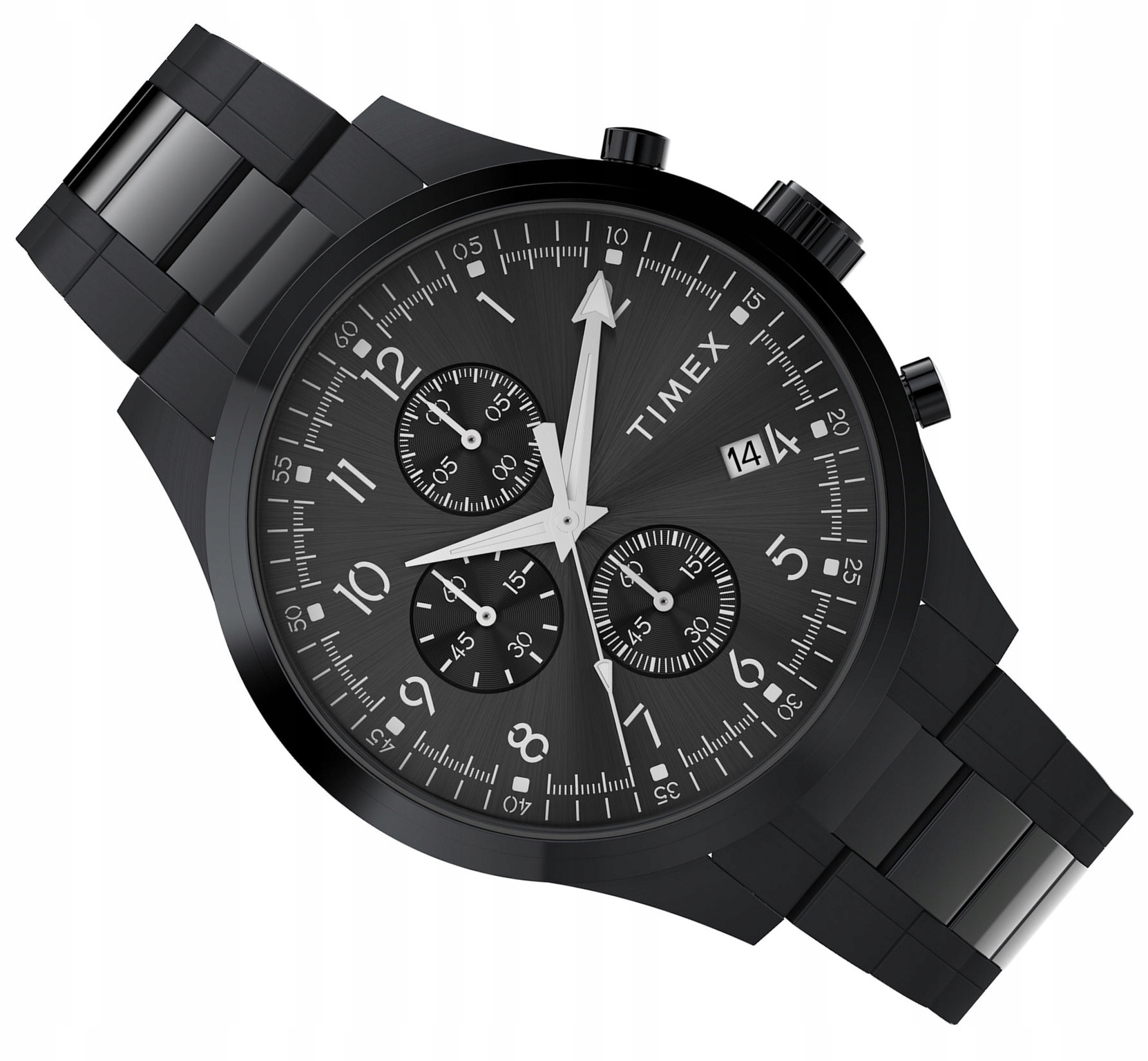 Pánské Hodinky Na Náramku Timex Chronograf TW2Y01600 Vodotěsné