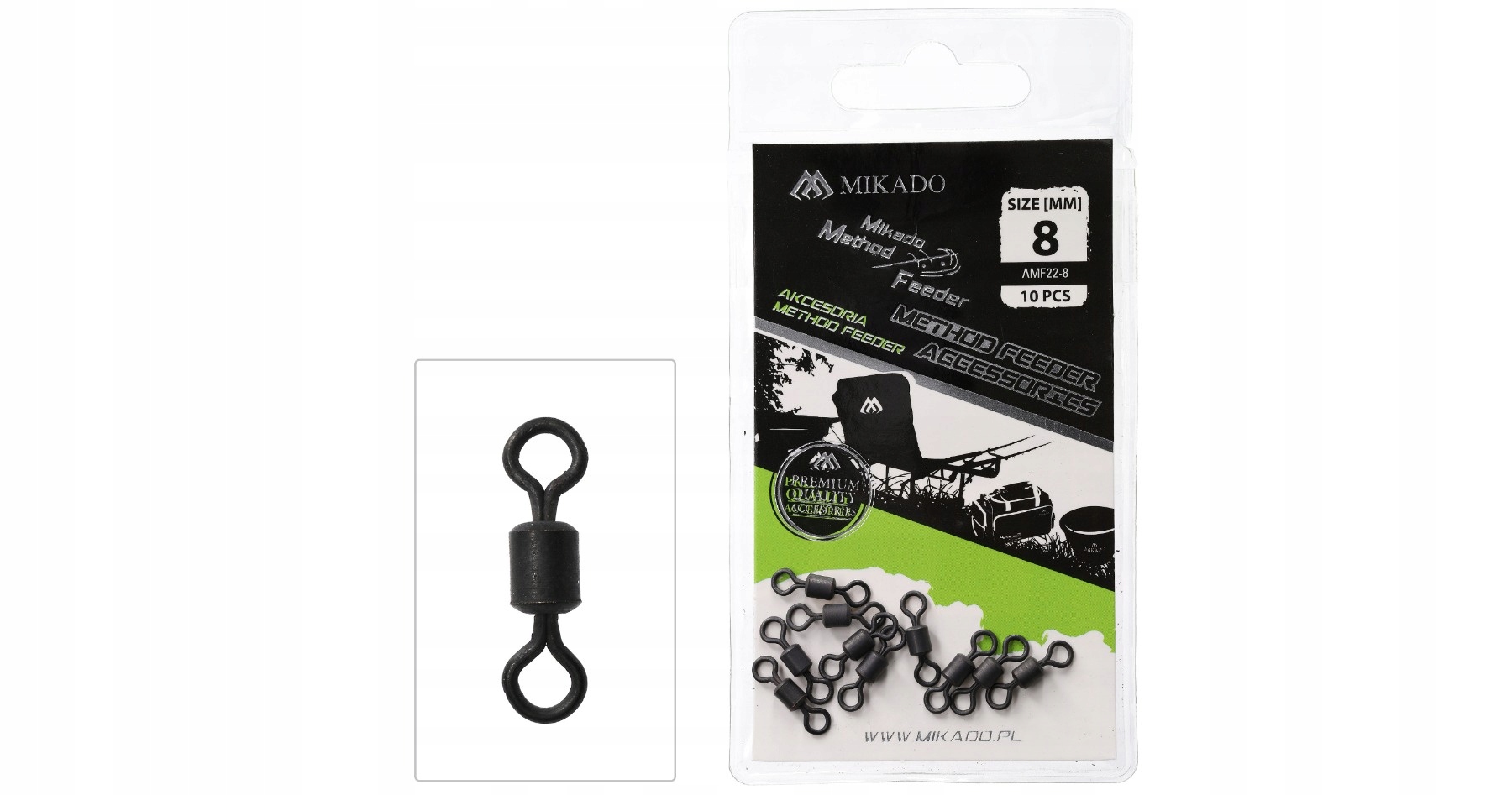 

Mikado Krętlik Method Feeder Swivel nr8 10szt